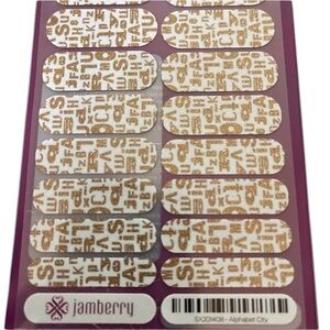 Jamberry Nail Wraps Full Sheet Alphabet City